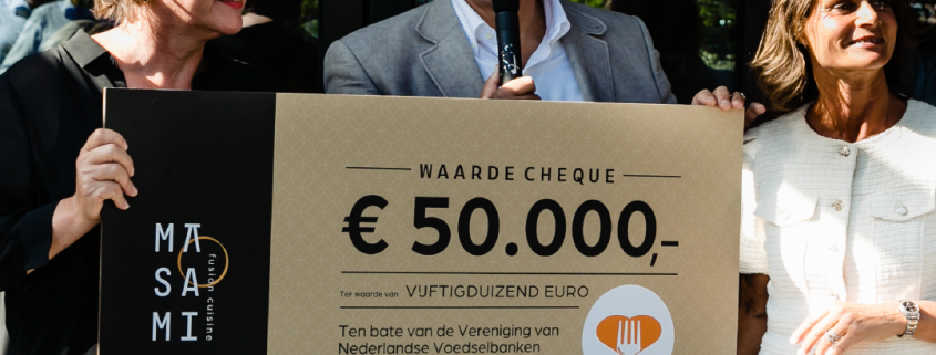 € 50.000,- voor de voedselbank - Masami